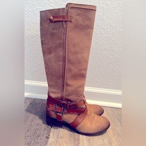 Gianni Bini Tall Leather Riding Boots size 8